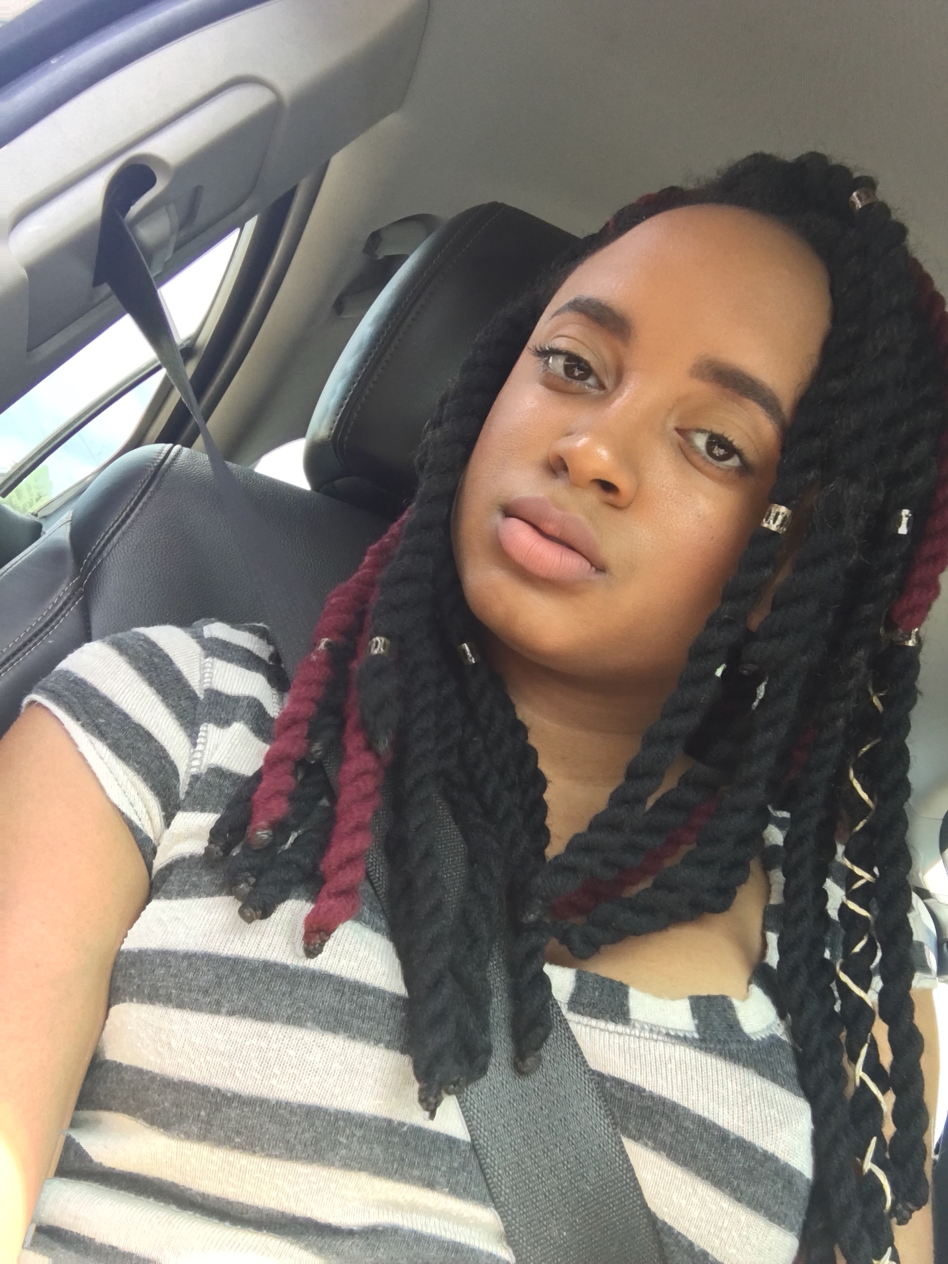 Image of Shuna Rae wearing yarn twists